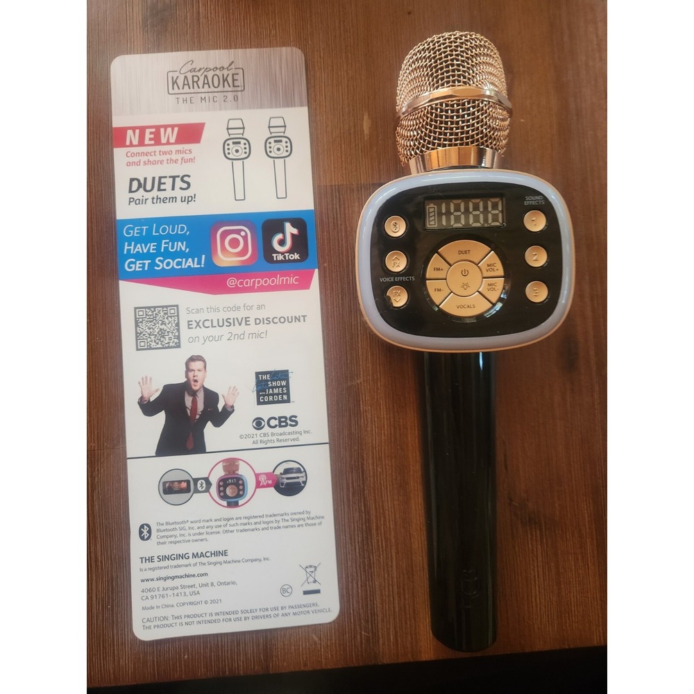 Carpool Karaoke Machine Kids & Adults Carpool Karaoke The Mic 2.0 Wireless ZD2